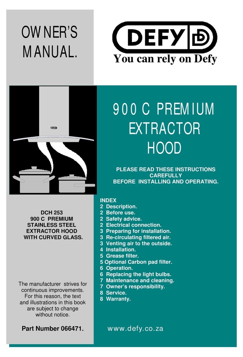 Defy 900 C PREMIUM User manual