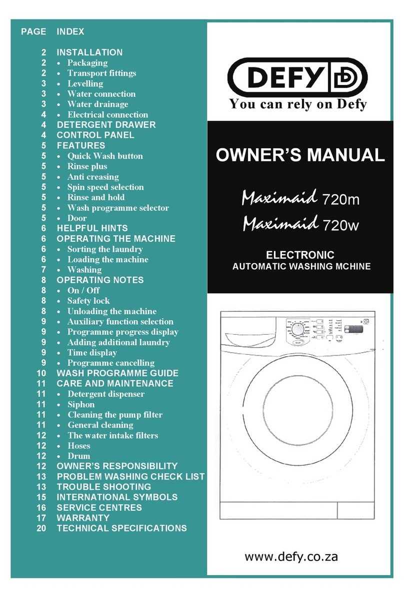 Defy MAXIMAID 720W User manual Defy MAXIMAID 720W User manual