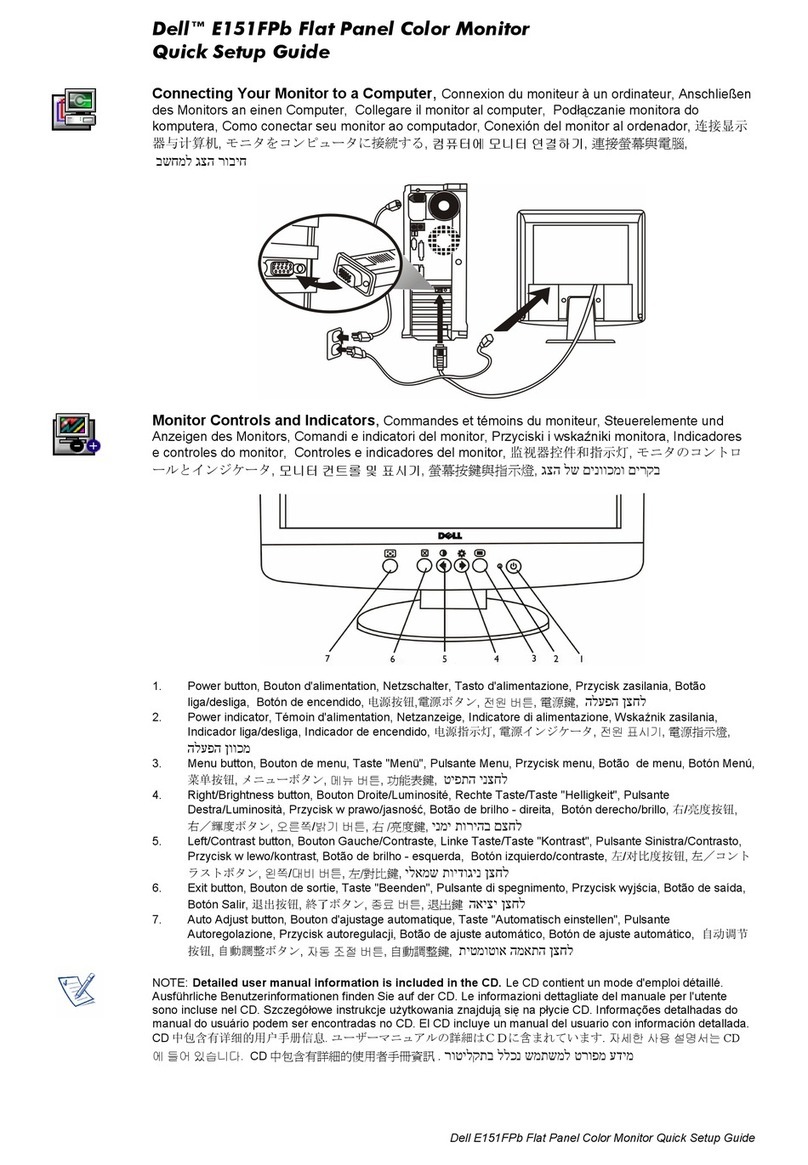 Dell E151FPb User manual Dell E151FPb User manual