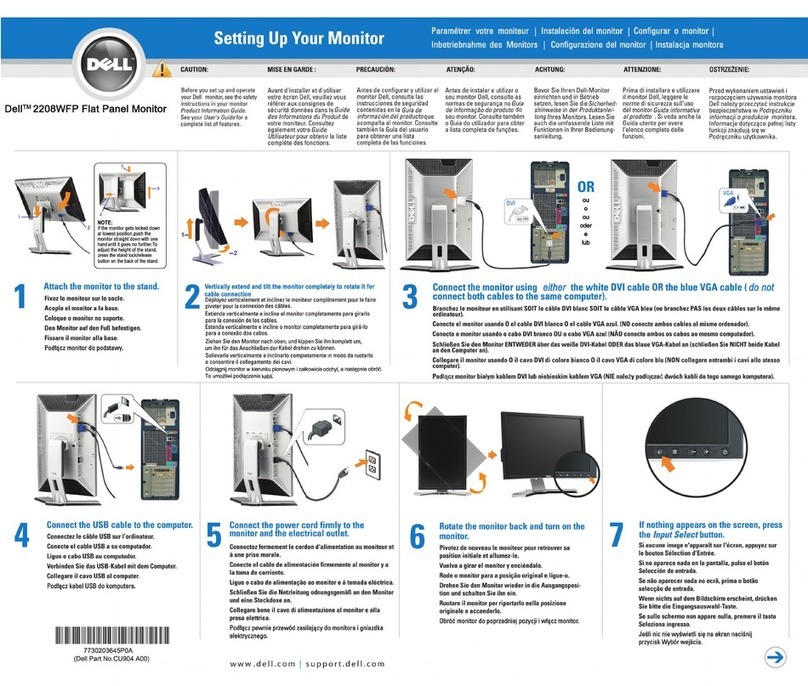 Dell UltraSharp 2208WFP User manual