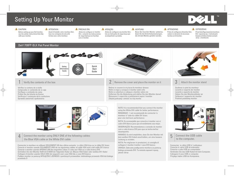 Dell 1708FP - UltraSharp - 17" LCD Monitor User manual Dell 1708FP - UltraSharp - 17" LCD Monitor User manual