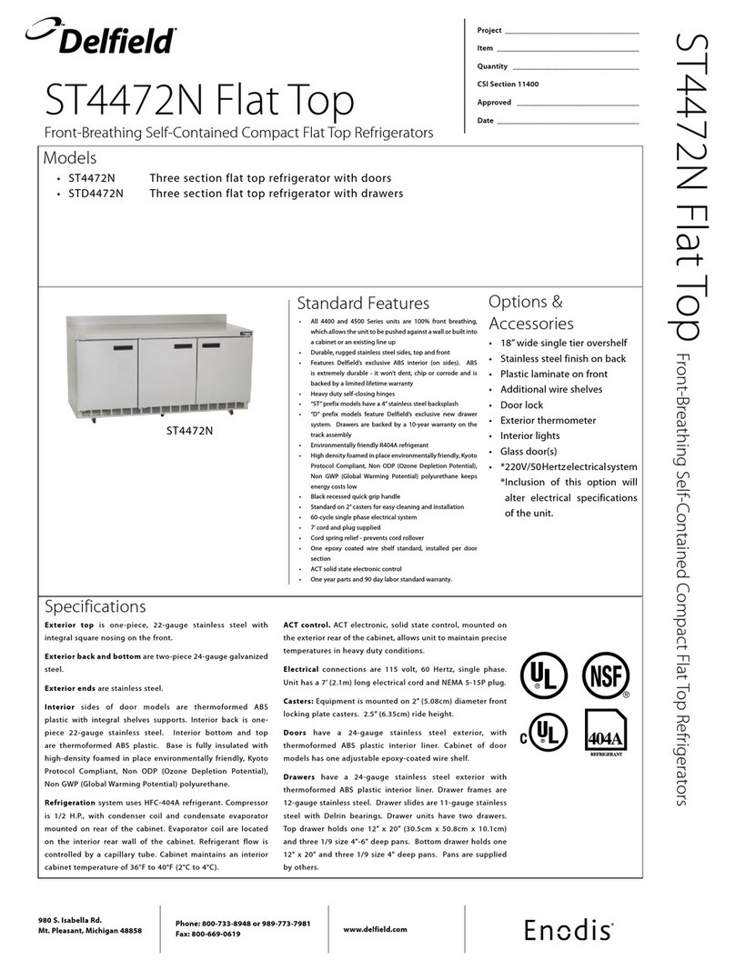 Delfield ST4472N User manual