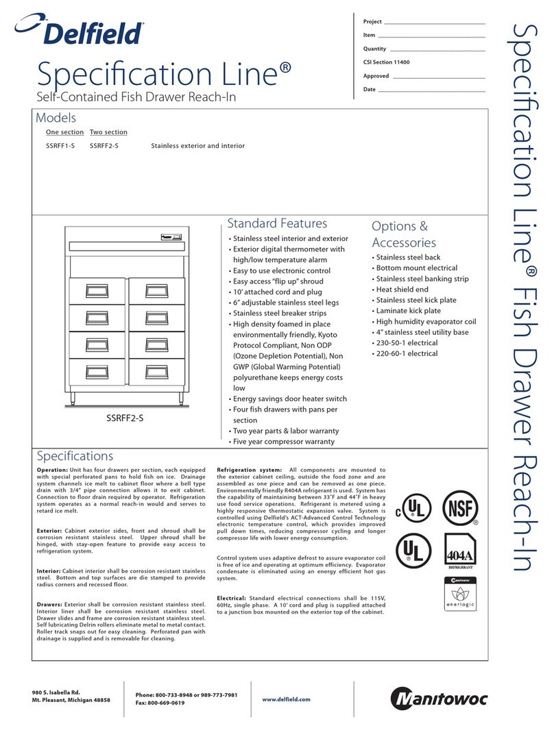 Delfield SSRFF1-S specification