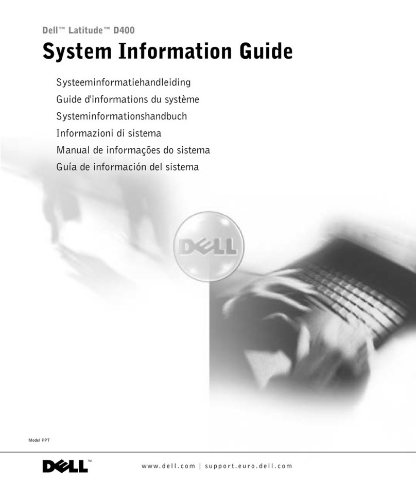 Dell d400 - Latitude - Pentium M 1.3 GHz Information guide