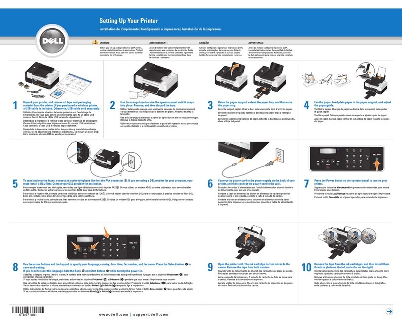 Dell V505 - All-in-One Printer Color Inkjet Technical manual Dell V505 - All-in-One Printer Color Inkjet Technical manual