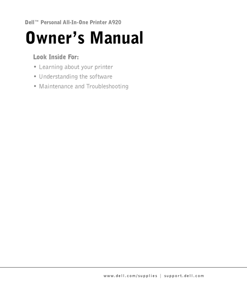 Dell A920 - Personal All-in-One Printer Color... User manual