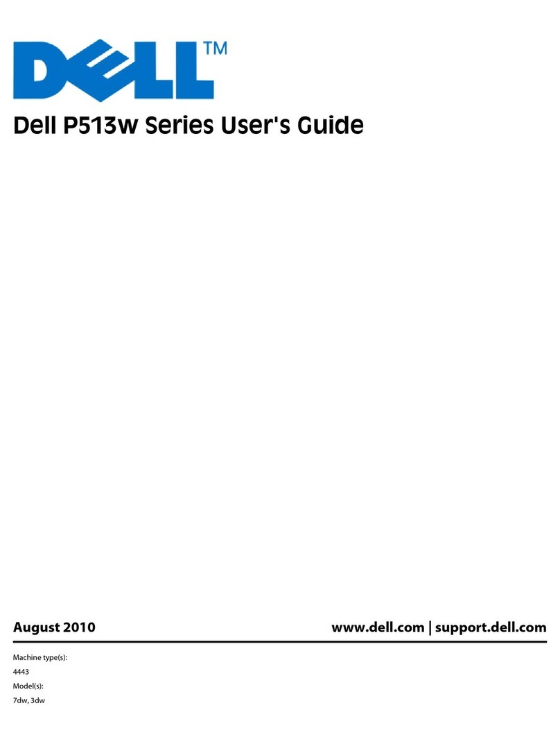 Dell P513w Series User manual Dell P513w Series User manual