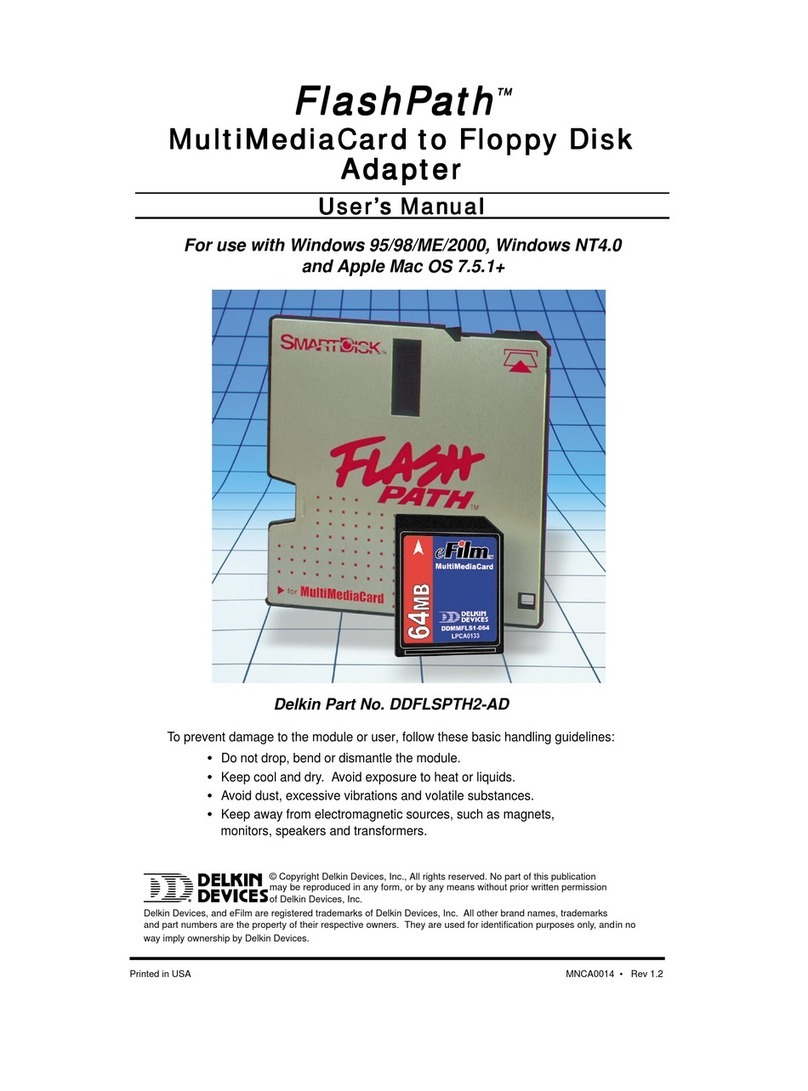 Delkin Devices MultiMedia Card to Floppy Disk Adapter user manual Delkin Devices MultiMedia Card to Floppy Disk Adapter user manual