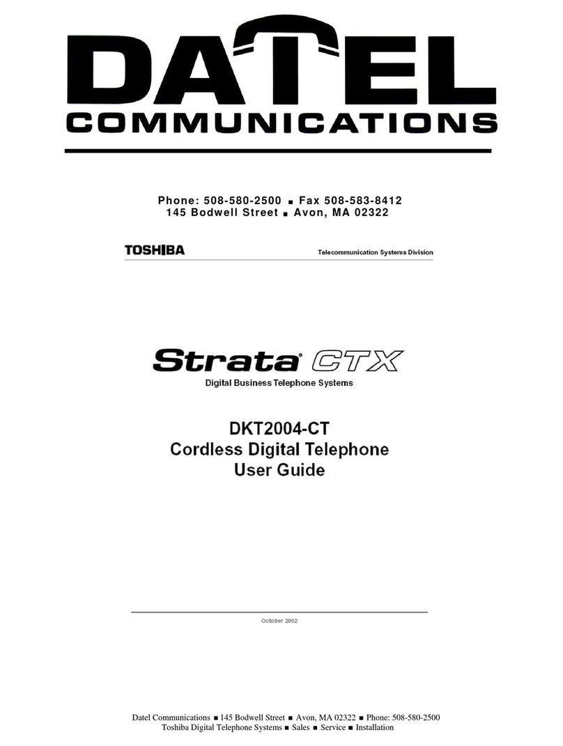 Toshiba Strata CTX DKT2104-CT User manual