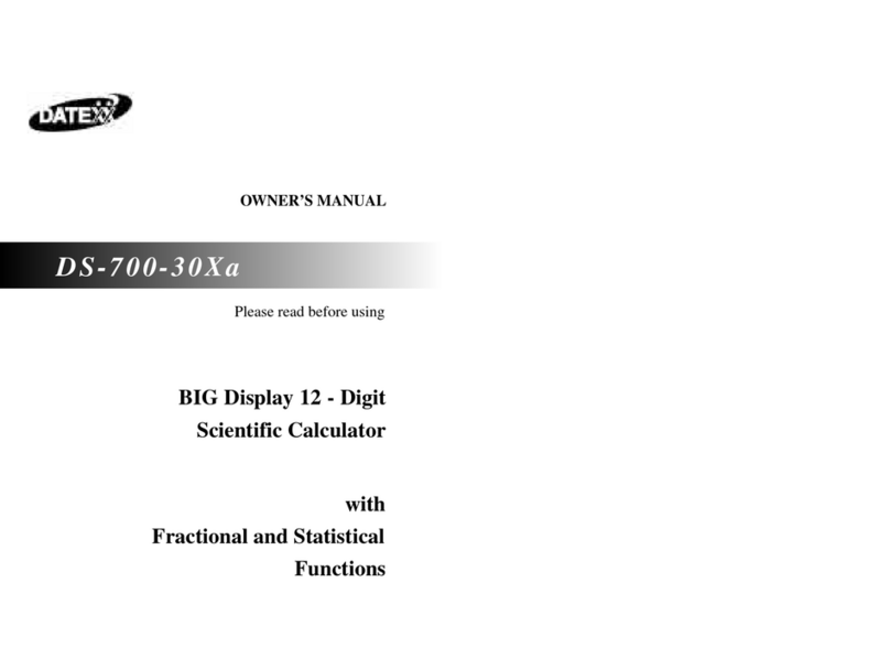 Datexx DS-700-30Xa owner's manual