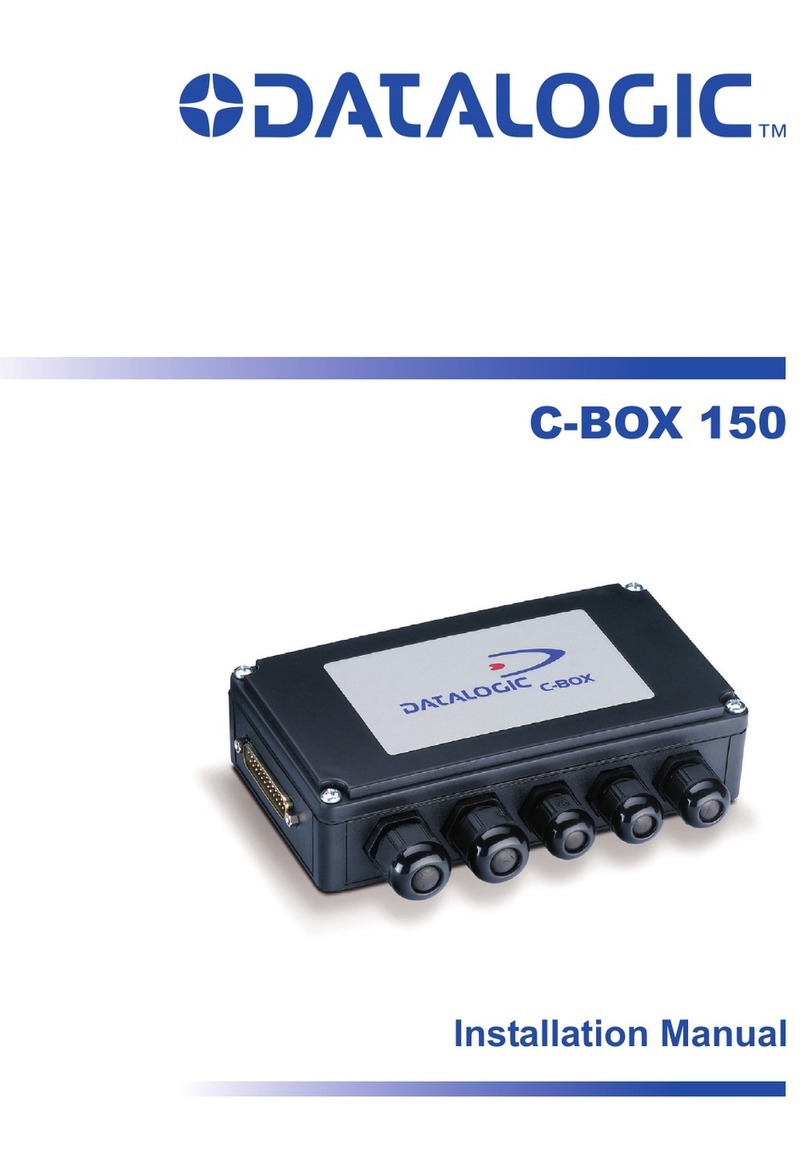 Datalogic Connection Box C-BOX 150 installation manual