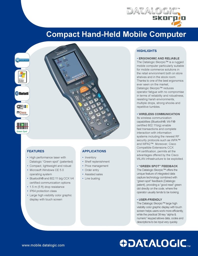 Datalogic Scorpio User manual