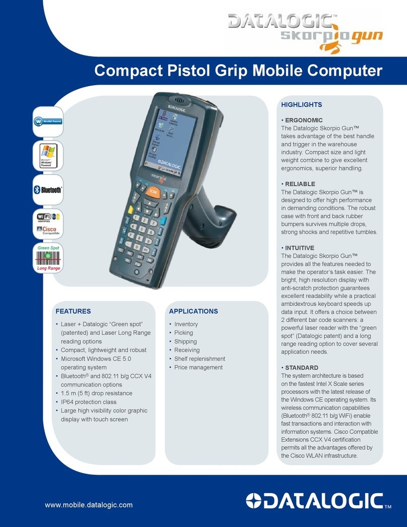 Datalogic Mobile Computer Specification sheet