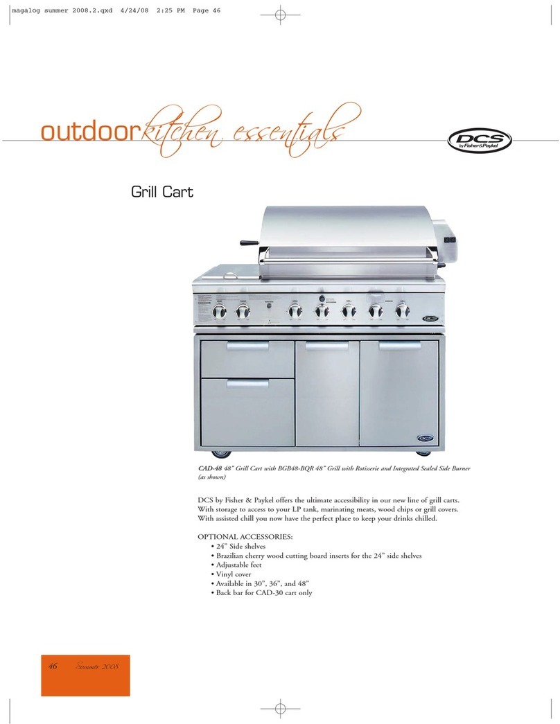 DCS Grill Cart CAD-48 Specifications DCS Grill Cart CAD-48 Specifications