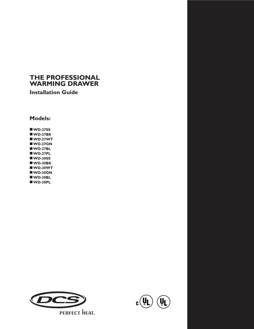 DCS WD-30-BL User manual