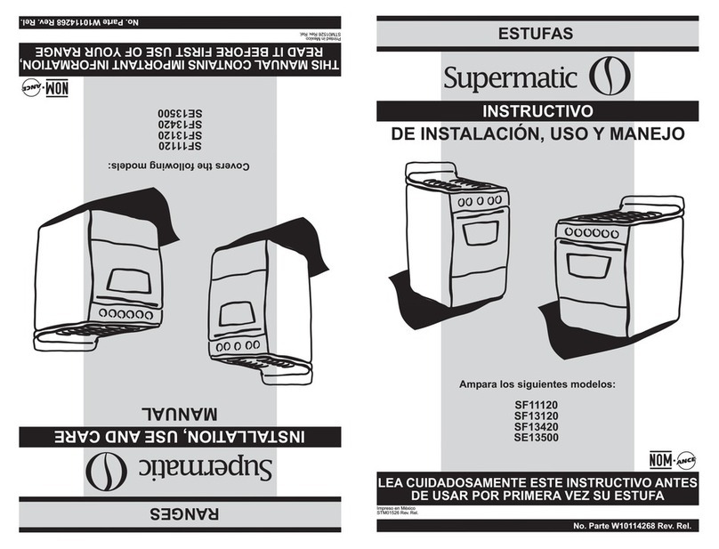Supermatic SUPERMATIC SE13500 Installation and use manual