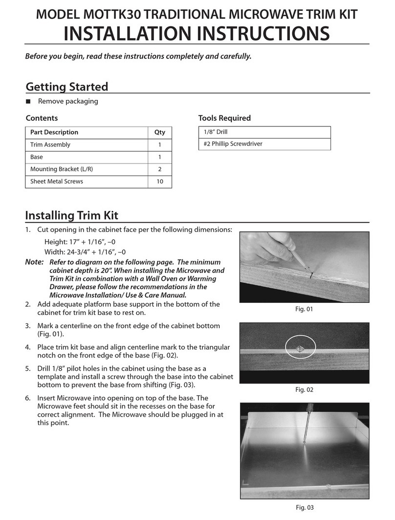 DCS MOTTK30 User manual