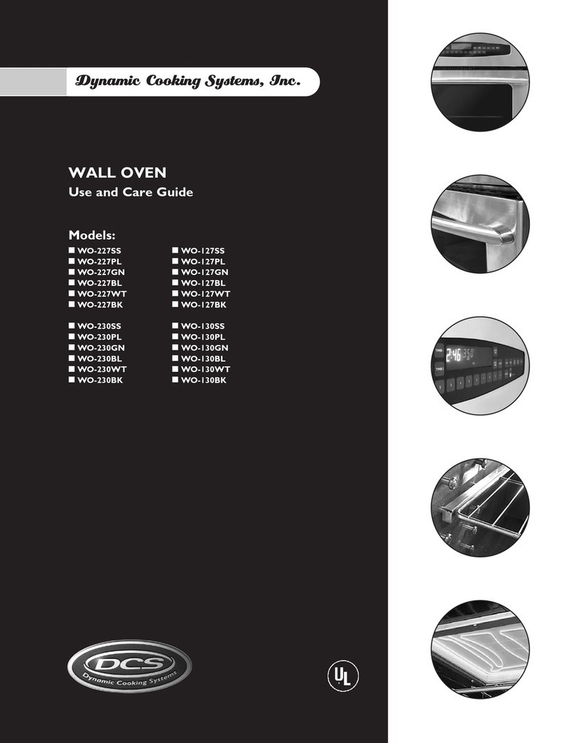 DCS WO-127BK User manual