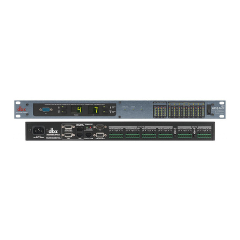 dbx DriveRack 481 User manual