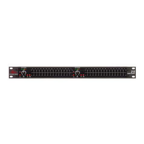 dbx 215 User manual