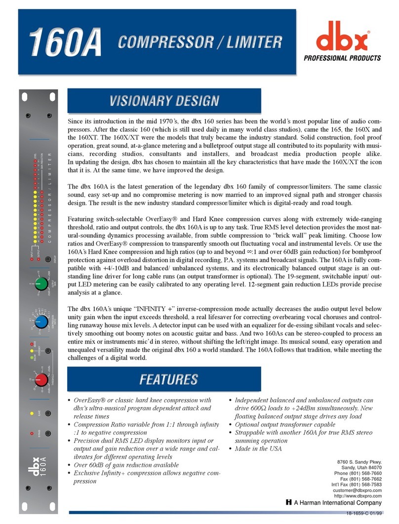 dbx 160A Brochure & specs