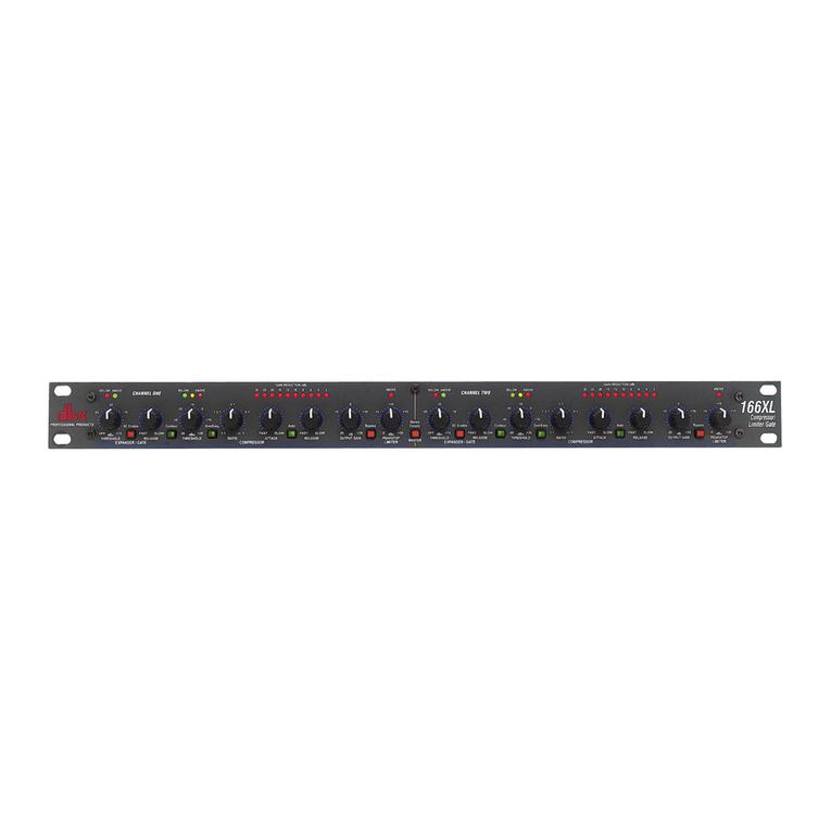 dbx 166XL User manual