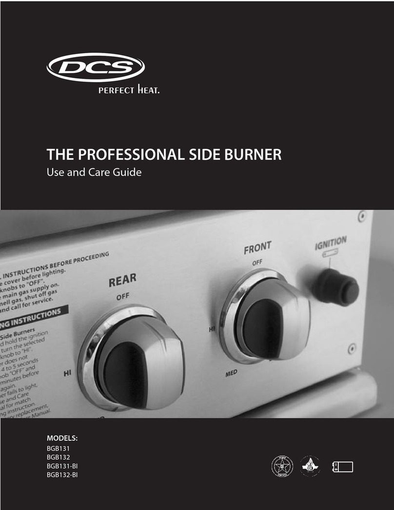 DCS BGB131 Use and care guide DCS BGB131 Use and care guide