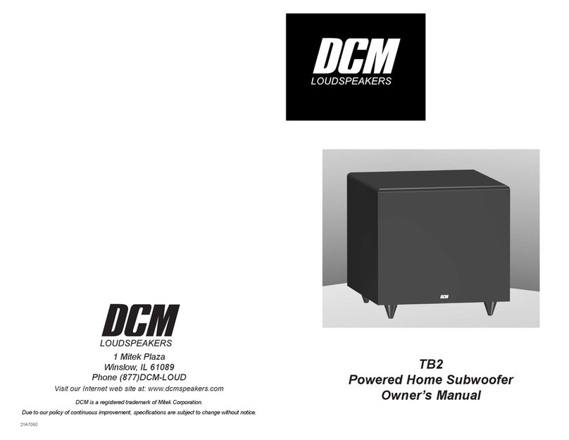 Dcm TB2 owner's manual