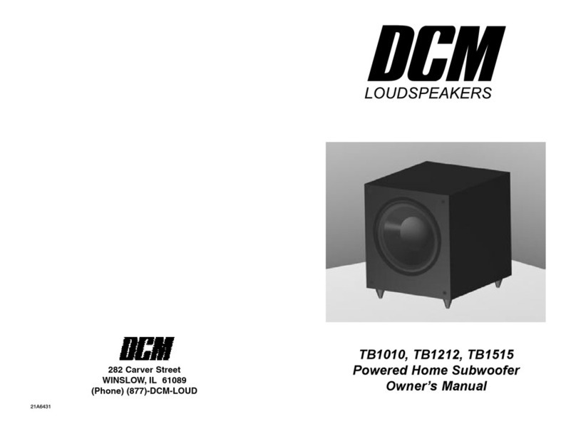 Dcm TB1010 owner's manual