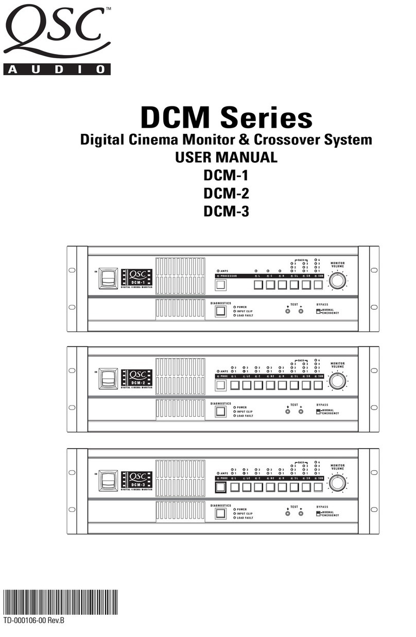QSC DCM-1 User manual