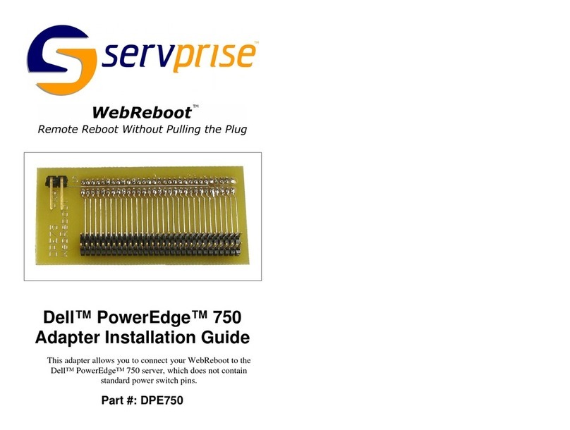 Servprise DPE750 installation guide