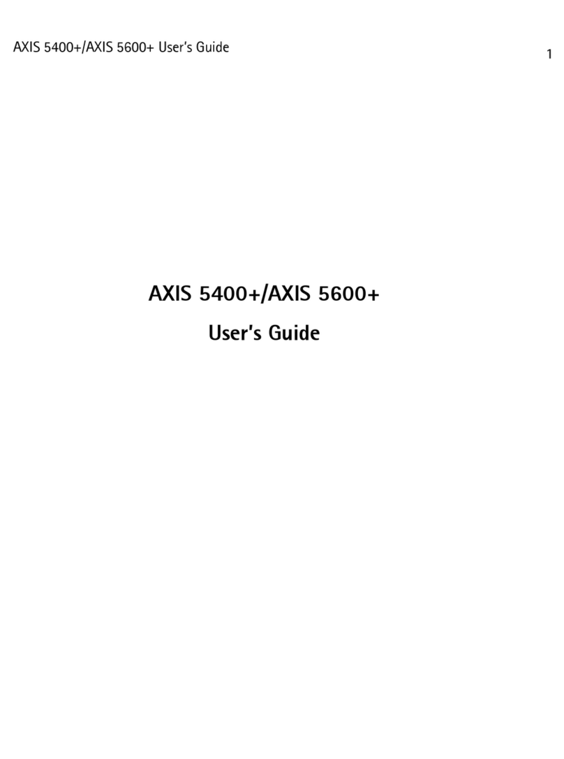 Axis 5600+ User manual