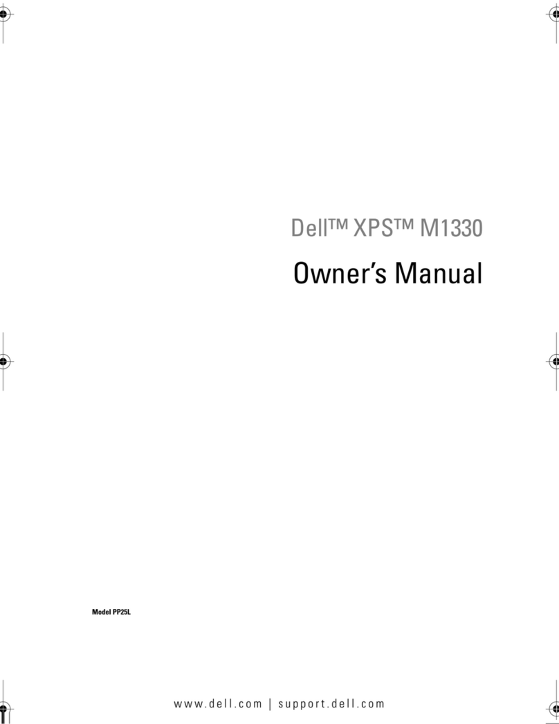 Dell XPS RW491 owner's manual