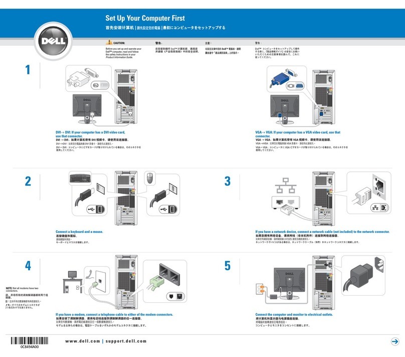 Dell Dimension 9100 User manual