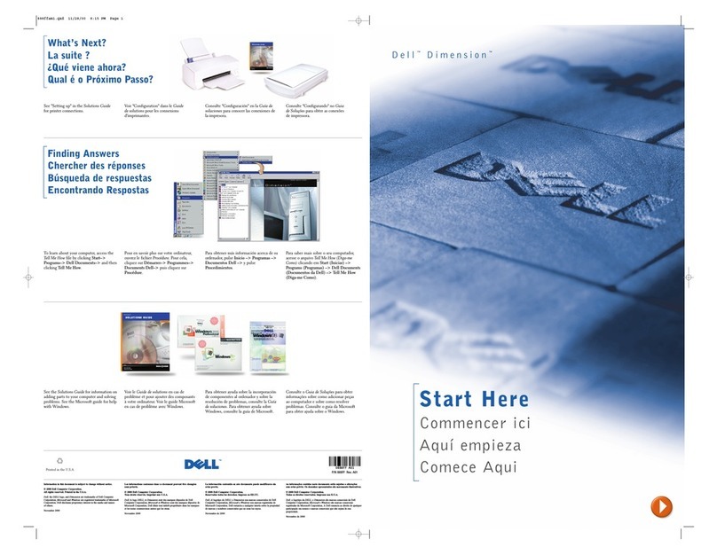 Dell Dimension 4100 User manual Dell Dimension 4100 User manual