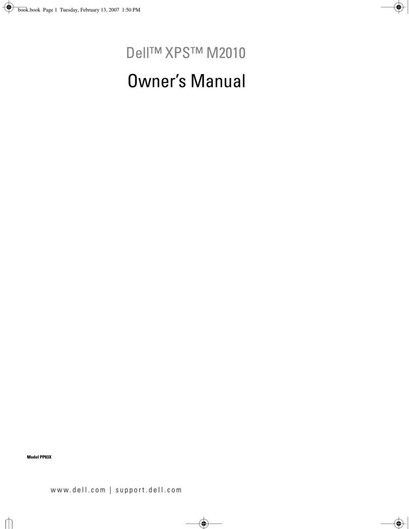 Dell XPS M2010 User manual