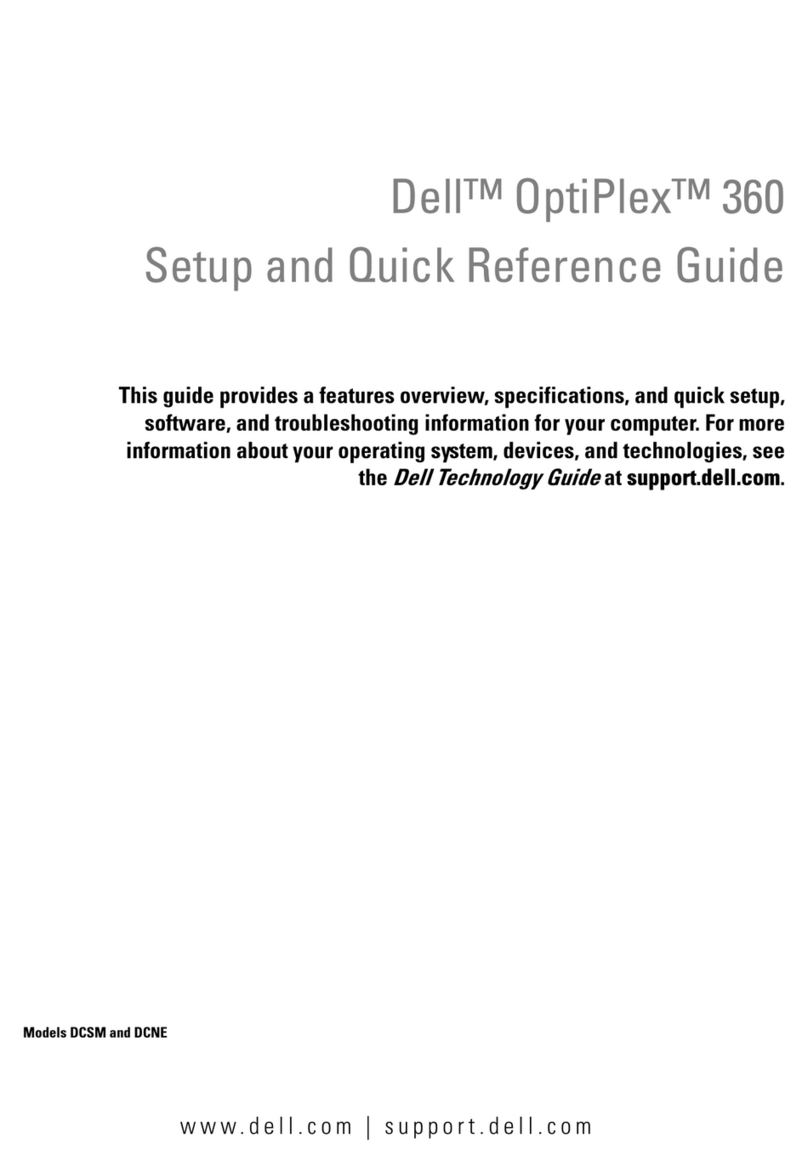 Dell OptiPlex 360 User manual