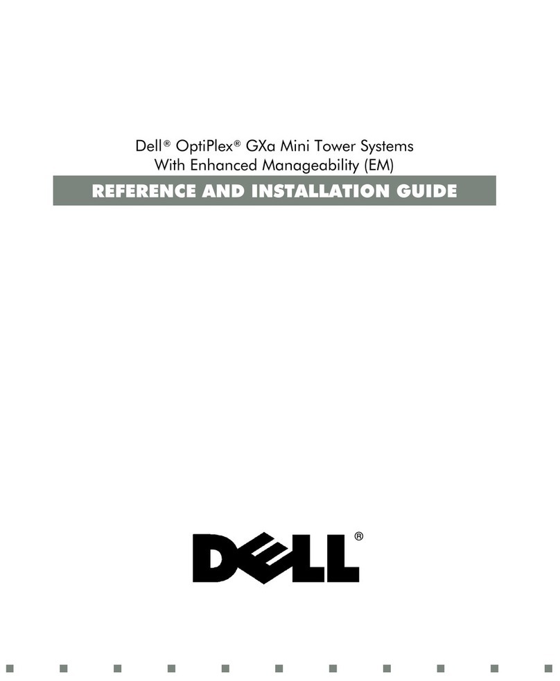 Dell OptiPlex Mini Tower System Reference and installation guide