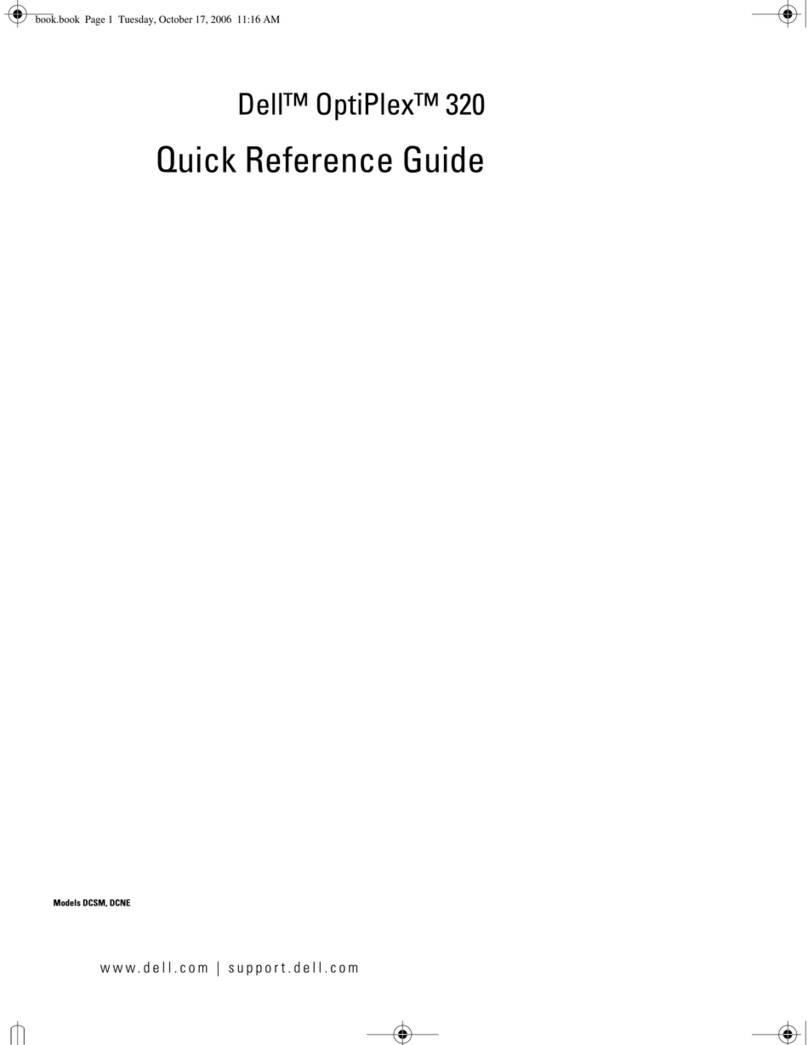 Dell OptiPlex JK523 User manual Dell OptiPlex JK523 User manual