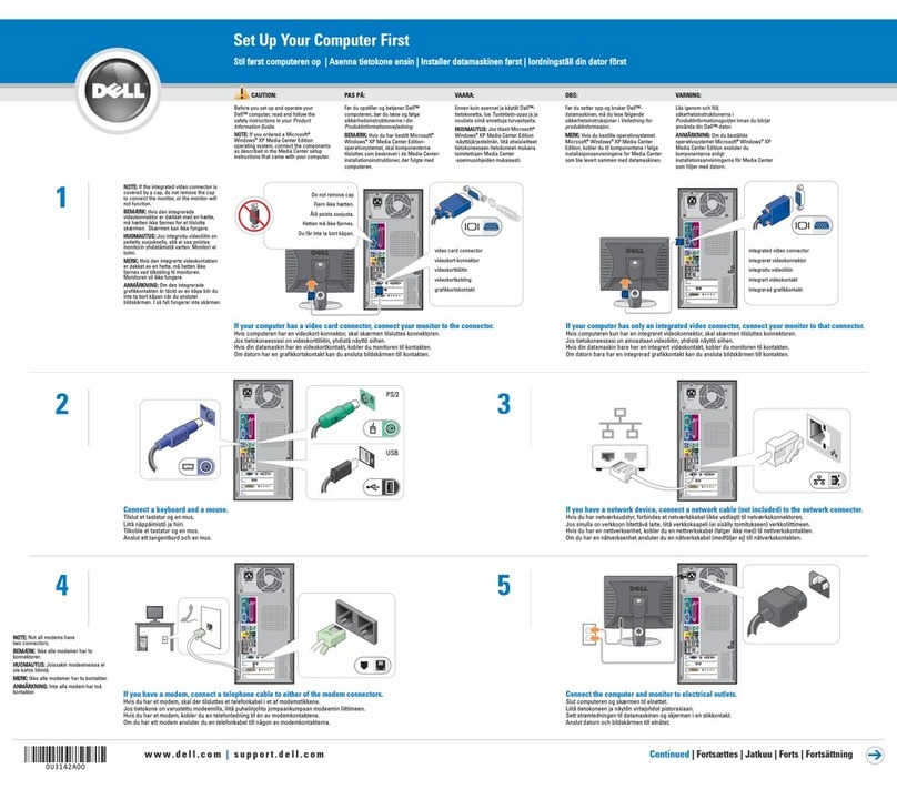 Dell Dimension 0U3142A00 Manual Dell Dimension 0U3142A00 Manual