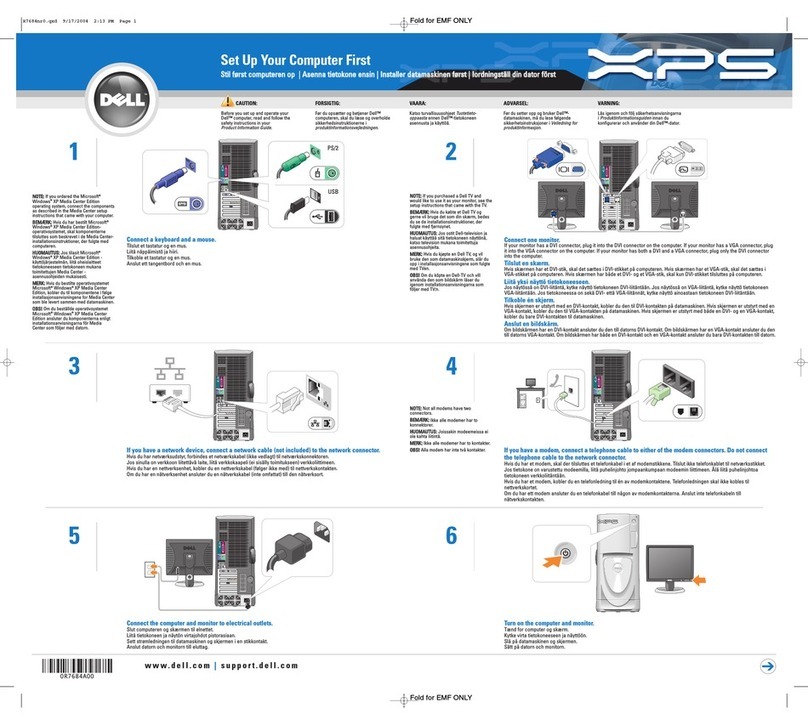 Dell Dimension 0R7684A00 Manual