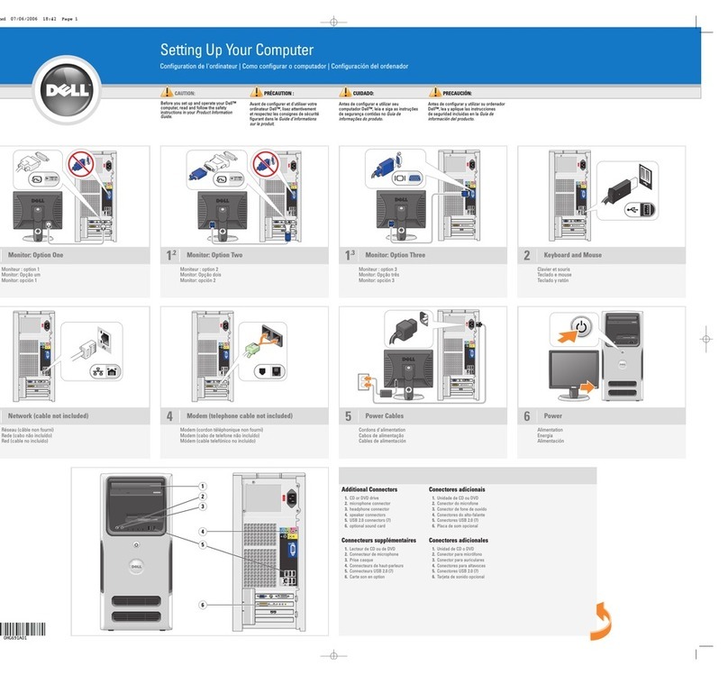 Dell Dimension 0HG691A01 User manual