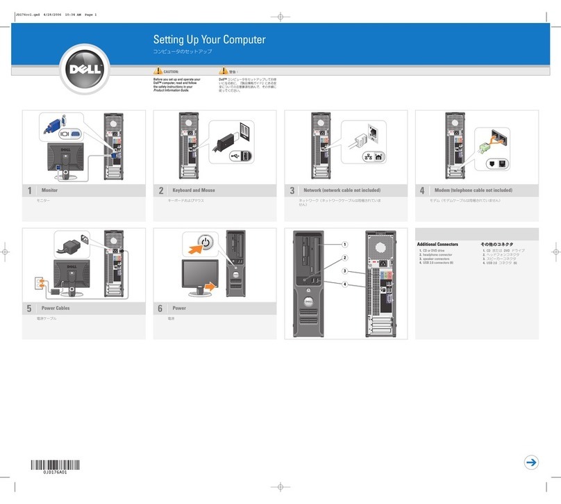 Dell Dimension 0JD176A01 Quick setup guide