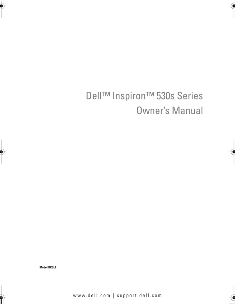 Dell Inspiron 530sa owner's manual