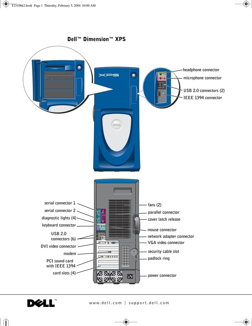 Dell Dimension T2310 User manual