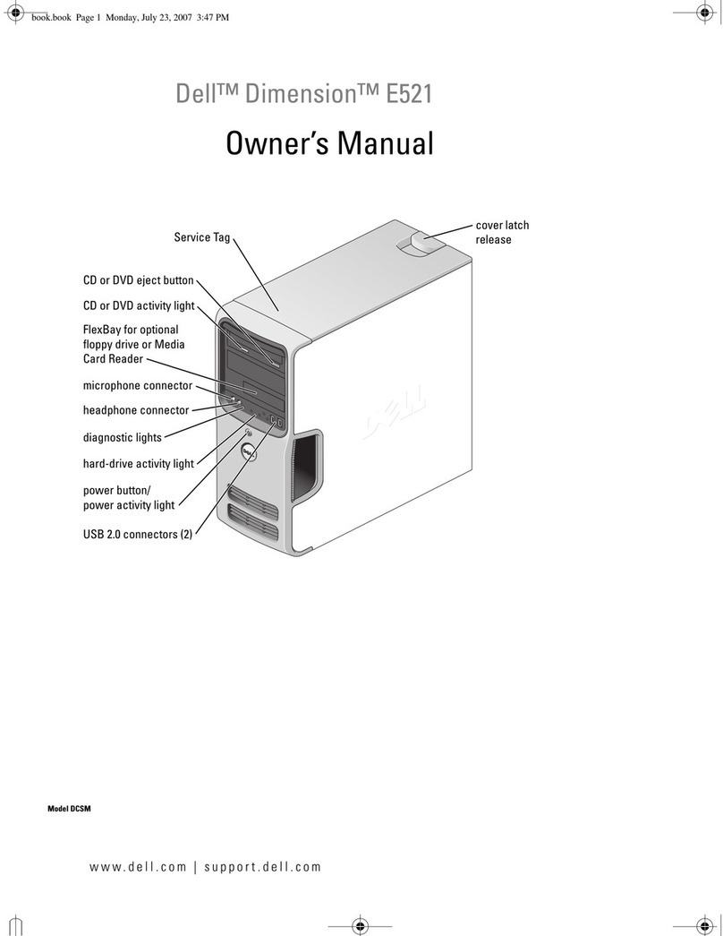 Dell Dimension PY349 User manual