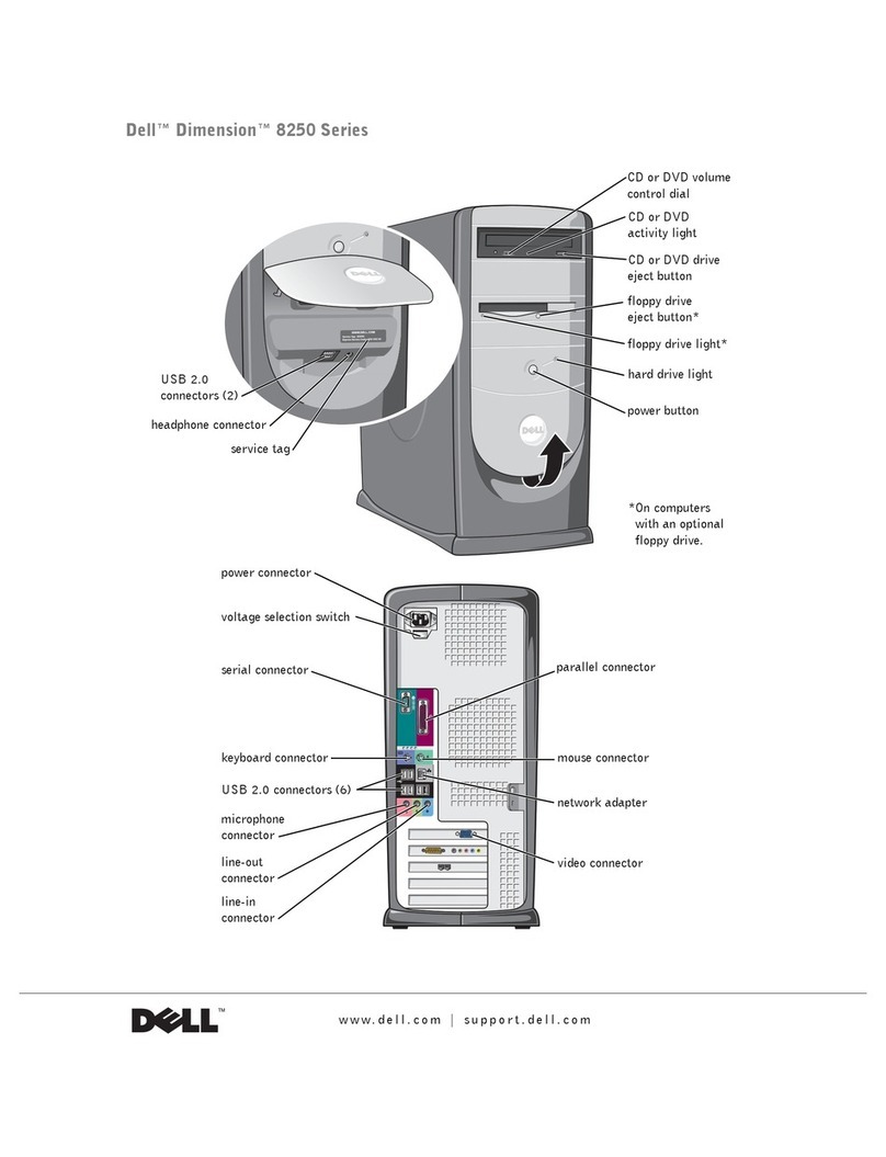 Dell Dimension K0004 User manual