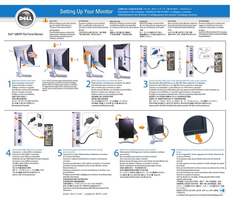 Dell 2007FP - UltraSharp - 20.1" LCD Monitor User manual