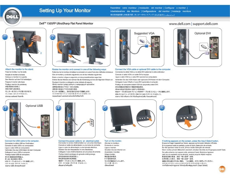 Dell UltraSharp 1505FP User instructions