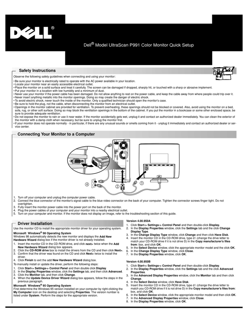 Dell UltraScan 0476T User manual